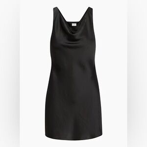 LBD Little Black Dress, Sleeveless Wilfred Satin Mini Dress Aritzia Size Small